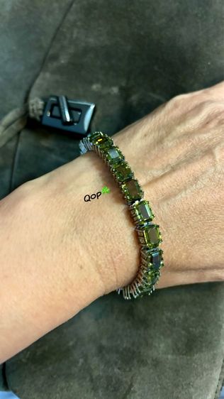 สร้อยข้อมือกรีนอเมทิสเจียรไนสวยเก๋ รูปที่ 3