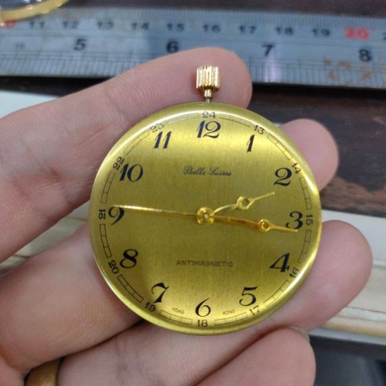 นาฬิกาพก Pocket Watch Belle Suisse bran gold ทองชุบ งาน Hong Kong ขนาด 42.6 มม. รูปที่ 7