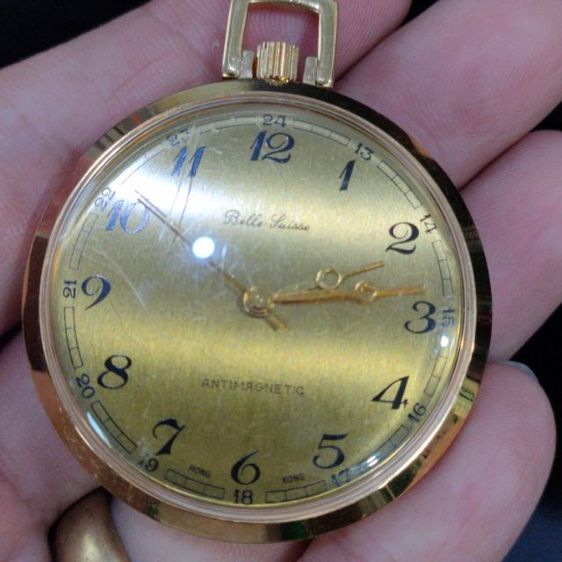 อื่นๆ นาฬิกาพก Pocket Watch Belle Suisse bran gold ทองชุบ งาน Hong Kong ขนาด 42.6 มม.
