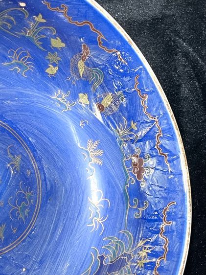 ชาม กังไสเขียนสี ลายไก่ สะสมD3 รูปที่ 11