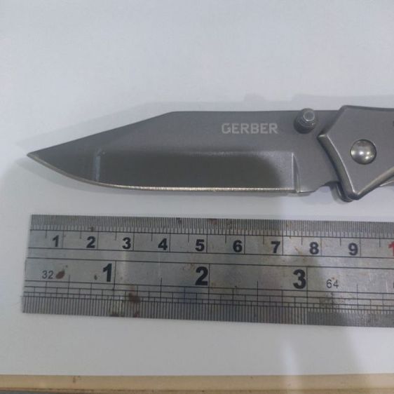 มีดพับ GERBER สีเทาดำ ขนาดใบ 3นิ้ว ของแท้มือสอง รูปที่ 9