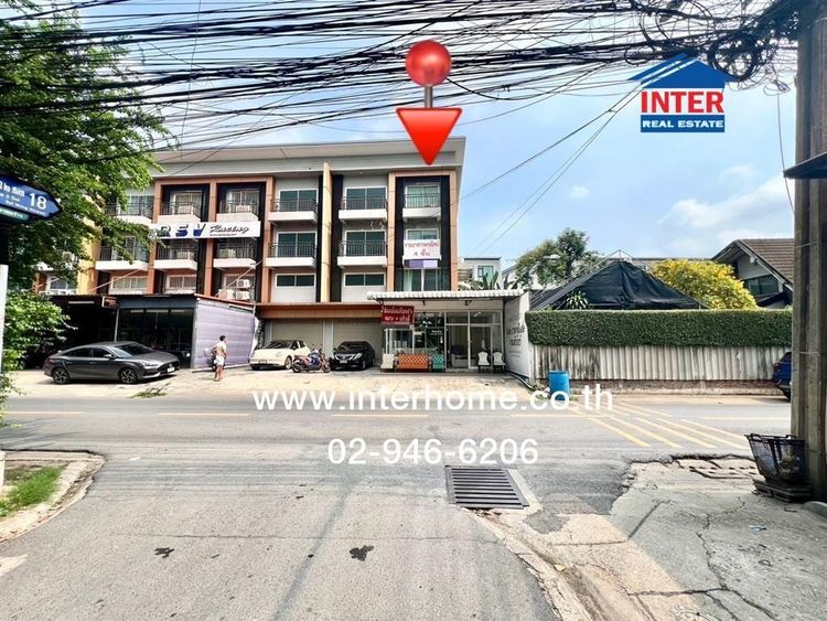 อาคารพาณิชย์ 4 ชั้น 38.2 ตร.ว. อาคารพาณิชย์ ใกล้เซ็นทรัลเฟสติวัล อีสต์วิลล์ ถนนสตรีวิทยา2 ถนนโชคชัย4 เขตลาดพร้าว กรุงเทพมหานคร