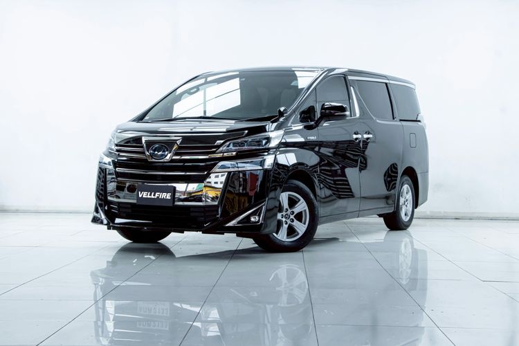 Toyota Vellfire 2019 2.5 Hybrid E-Four 4WD Utility-car ไฮบริด ไม่ติดแก๊ส เกียร์อัตโนมัติ ดำ