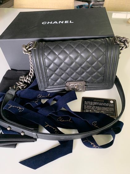 ไม่ระบุ ดำ หนังแท้ Chanel 💯 