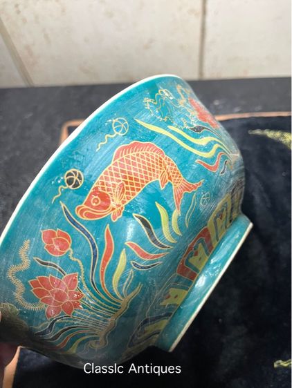 ชาม กังไสเขียนสี  สะสมD5