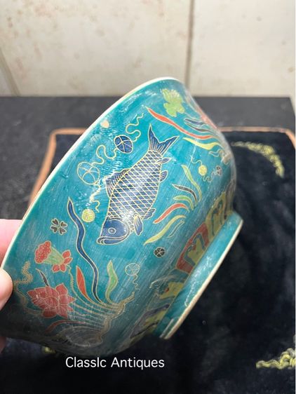 ชาม กังไสเขียนสี  สะสมD5 รูปที่ 4