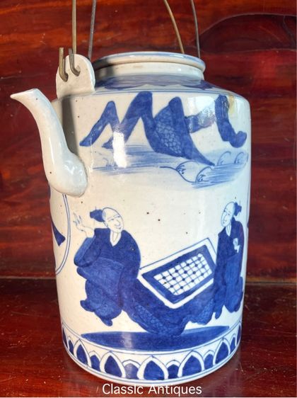 กาน้ำชา กังไส ลายคราม ใบใหญ่A2 รูปที่ 3