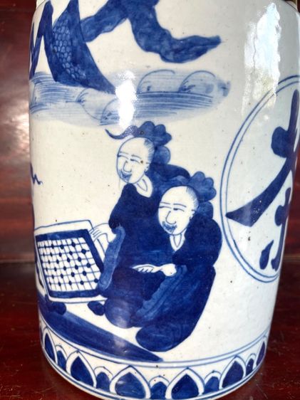 กาน้ำชา กังไส ลายคราม ใบใหญ่A2 รูปที่ 9