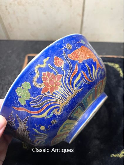 ชาม กังไสเขียนสี  สะสมD6