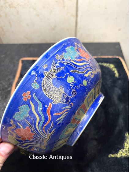 ชาม กังไสเขียนสี  สะสมD6 รูปที่ 5