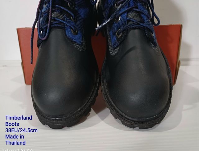 Timberland Boots, Unisex 38EU(24.5cm) ของแท้ ใหม่มือ 1 สภาพเยี่ยม, รองเท้า Timberland ใหม่ นำไปเย็บรอบขอบพื้นเพิ่มเพื่อให้ทนทานมากขึ้น รูปที่ 5