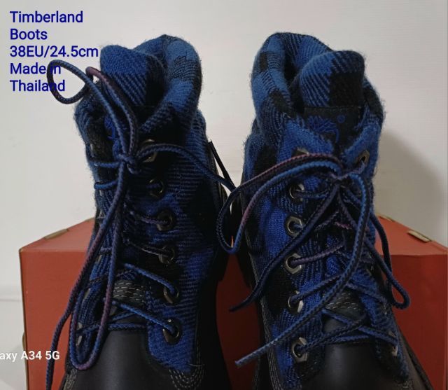 Timberland Boots, Unisex 38EU(24.5cm) ของแท้ ใหม่มือ 1 สภาพเยี่ยม, รองเท้า Timberland ใหม่ นำไปเย็บรอบขอบพื้นเพิ่มเพื่อให้ทนทานมากขึ้น รูปที่ 6