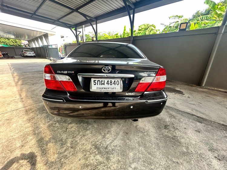 Toyota Camry 2004 2.4 Q Sedan เบนซิน ไม่ติดแก๊ส เกียร์อัตโนมัติ ดำ รูปที่ 2