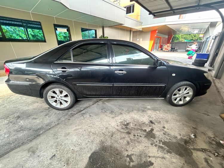 Toyota Camry 2004 2.4 Q Sedan เบนซิน ไม่ติดแก๊ส เกียร์อัตโนมัติ ดำ รูปที่ 3