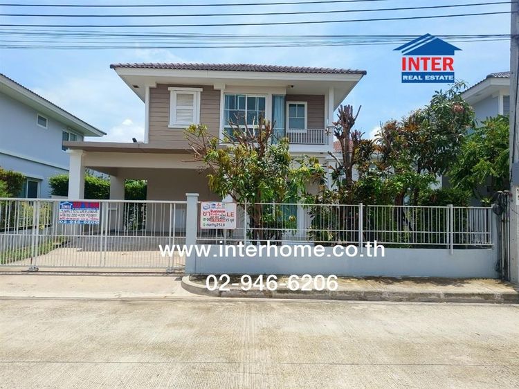 บ้านเดี่ยว 2 ชั้น 50 ตร.ว. หมู่บ้านวิลลาจจิโอบางนา ( Villaggio Bangna ) มหาวิทยาลัยอเอแบค ถนนเทพรัตน์ ถนน200ปีรัตน์โกสิน บางบ่อ สมุทรปราการ