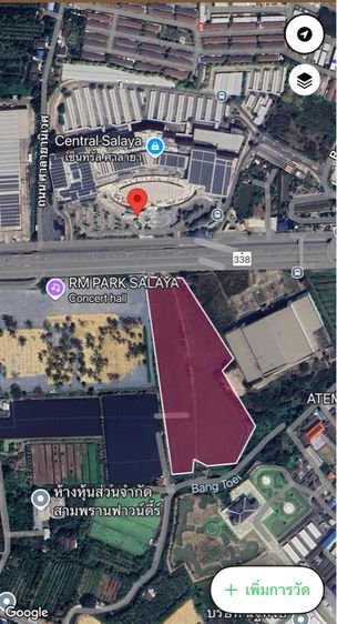 ขายที่ดินตรงข้ามเซ็นทรัลศาลายา ติดถนนบรมราชชนนี