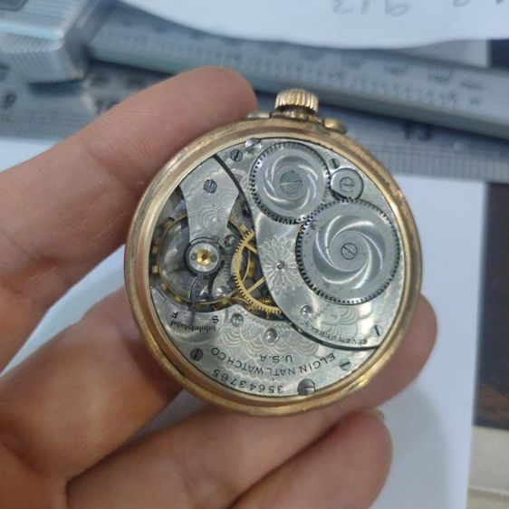 นาฬิกาพก pocket watch keystone victory 10K Rolled ใช้งานได้ปรกติ รูปที่ 9