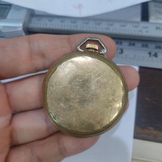 นาฬิกาพก pocket watch keystone victory 10K Rolled ใช้งานได้ปรกติ รูปที่ 5