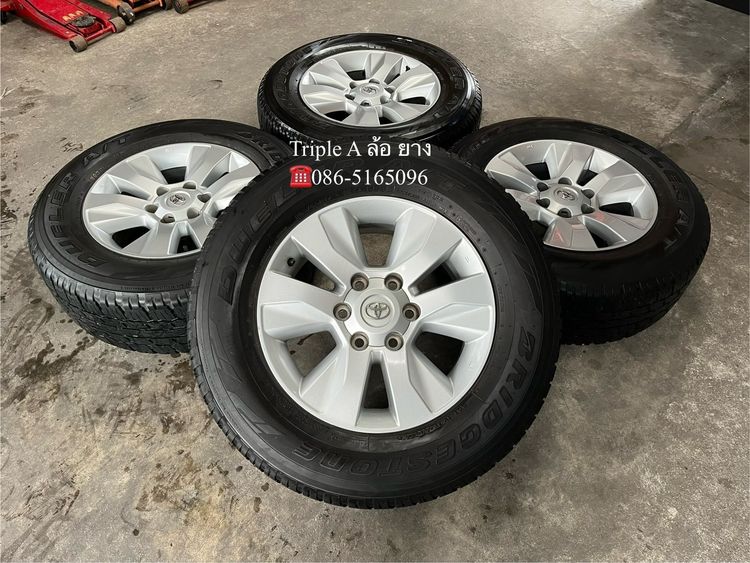 Enkai อะลูมิเนียมอัลลอย 17" ✨ล้อแม็ก✨Toyota Revo ตัวสูง ขอบ 17 พร้อมยาง 265-65-17 Bridgestone ปี 21