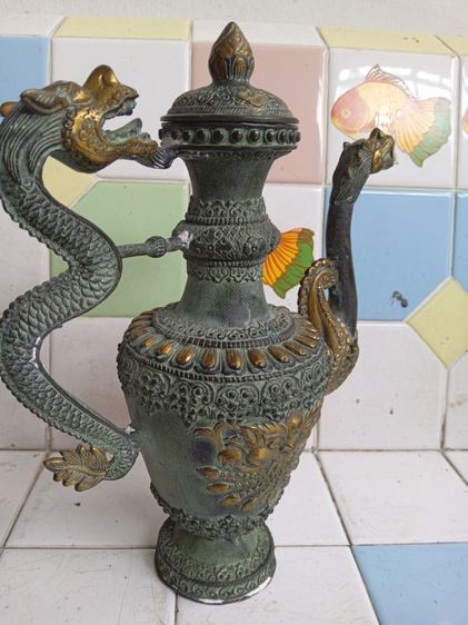 กาน้ำทองเหลืองจีนโบราณ รูปที่ 2