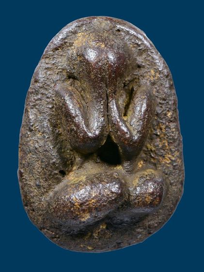 พระปิดตาหลวงปู่ไข่ วัดเชิงเลน พิมพ์แข้งหมอน หลังจารมือ รูปที่ 6