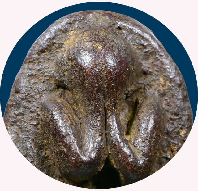 พระปิดตาหลวงปู่ไข่ วัดเชิงเลน พิมพ์แข้งหมอน หลังจารมือ รูปที่ 3