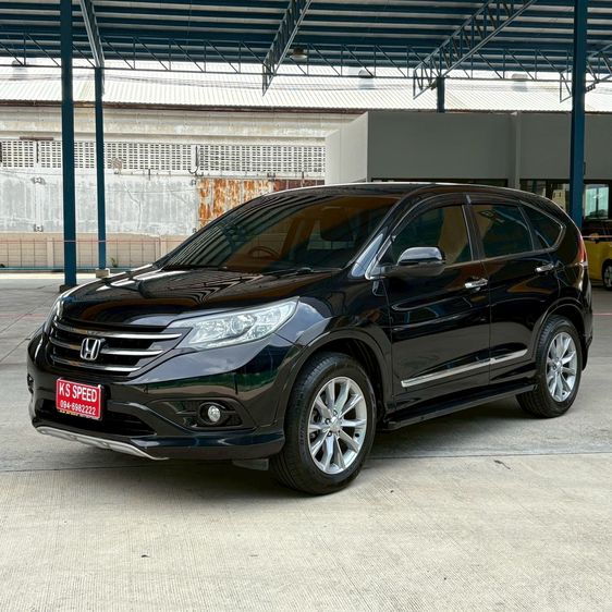 Honda CR-V 2014 2.0 E 4WD Utility-car เบนซิน ไม่ติดแก๊ส เกียร์อัตโนมัติ ดำ รูปที่ 2