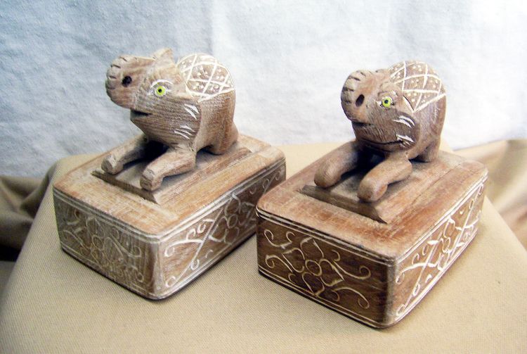 ตลับช้างไม้สักคู่ รูปที่ 3