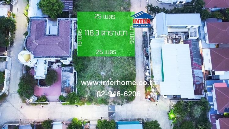 ไม่ใช่ ที่ดินเปล่า 118.3 ตร.ว. ที่ดินเปล่า ซอยเทิดราชัน5 ถนนวิถาวดี ถนนเชิดวุฒากาศ ถนนเทิดราชัน เขตดอนเมือง กรุงเทพมหานคร รูปที่ 3