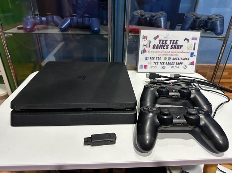 Ps4 slim 1tb สายมืด fw11.00 พร้อมออโต้เจลและสายต่อ