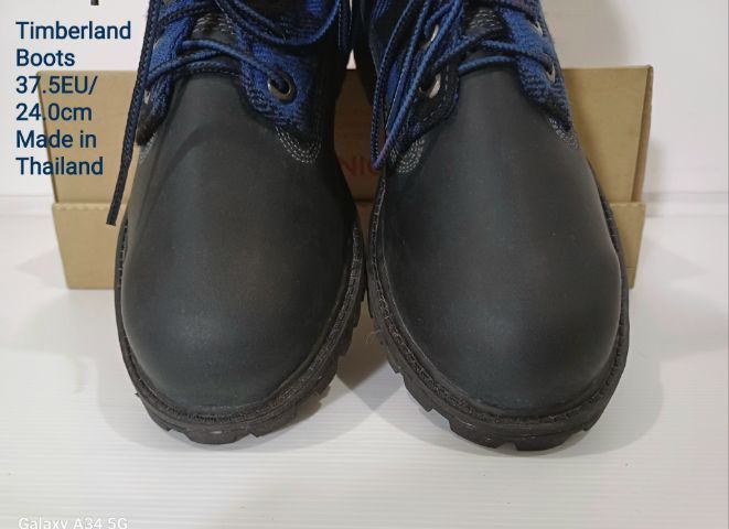 Timberland Boots, Unisex 37.5EU(24.0cm) ของแท้ มือ 1 สภาพเยี่ยม, รองเท้า Timberland ใหม่ นำไปเย็บรอบขอบพื้นเพิ่มให้ทนทานใช้งานได้นานขึ้น รูปที่ 7