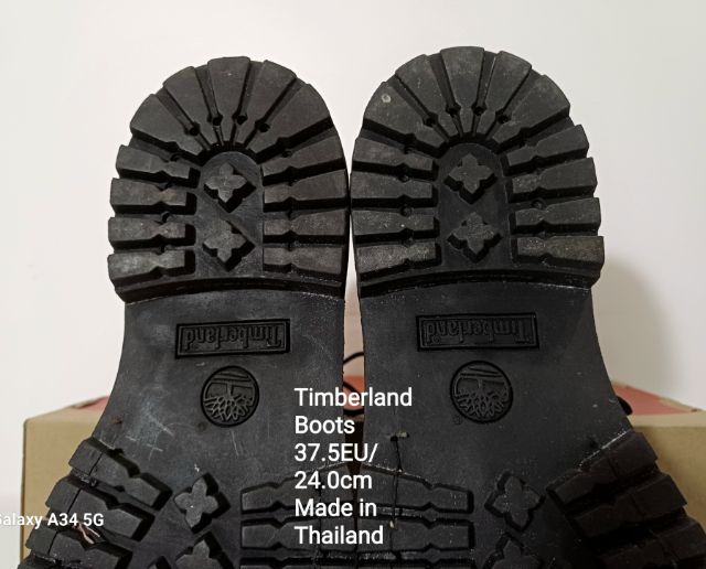 Timberland Boots, Unisex 37.5EU(24.0cm) ของแท้ มือ 1 สภาพเยี่ยม, รองเท้า Timberland ใหม่ นำไปเย็บรอบขอบพื้นเพิ่มให้ทนทานใช้งานได้นานขึ้น รูปที่ 11