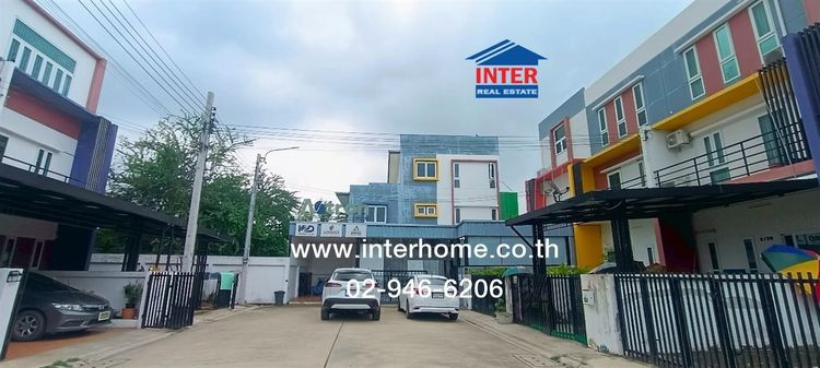 มีบางส่วน ไม่ใช่ ทาวน์เฮ้าส์ 2 ชั้น 45.3 ตร.ว. หมู่บ้านเดอะแฮปปี้เนส วัดลาดปลาดุก ซอยวัดลาดปลาดุก ถนนกาญจนาภิเษก ถนนเลียบคลองบางไผ่ บางบัวทอง นนทบุรี