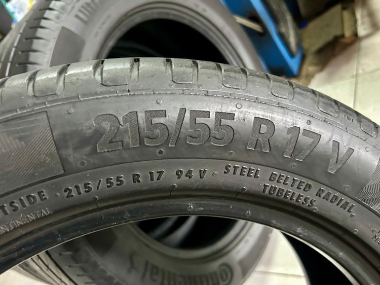 CONTINENTAL 215 55 17 ยางมือสอง4เส้น รูปที่ 5