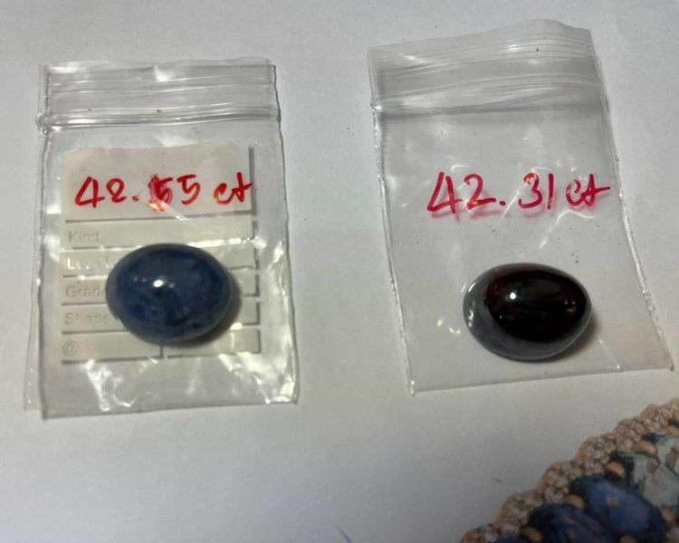 พลอยหัวแหวน สีเม็ดมะขาม นน. 42.31 ct.  รับประกันแท้ รูปที่ 7