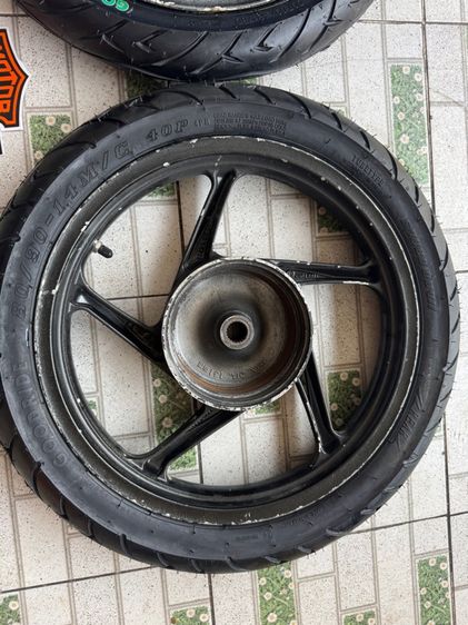 ล้อแม็กคลิก110 แท้ศูนย์ สีมีถลอกบ้าง จานดิส ยางใหม่ คู่ละ4900 ติดต่อ 089-4138993 เอส รูปที่ 6