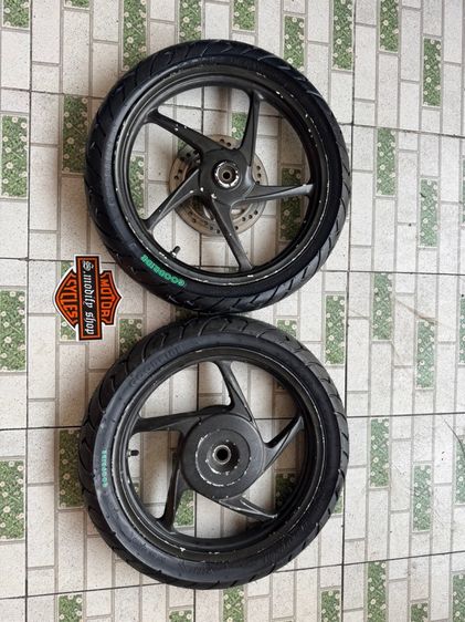 ล้อแม็กคลิก110 แท้ศูนย์ สีมีถลอกบ้าง จานดิส ยางใหม่ คู่ละ4900 ติดต่อ 089-4138993 เอส รูปที่ 5