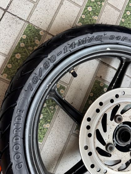 ล้อแม็กคลิก110 แท้ศูนย์ สีมีถลอกบ้าง จานดิส ยางใหม่ คู่ละ4900 ติดต่อ 089-4138993 เอส รูปที่ 16