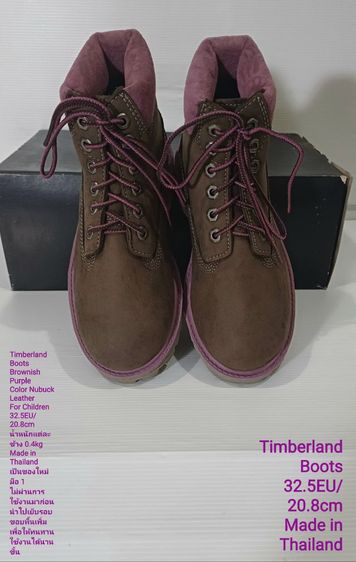 Timberland Boots For Children 32.5EU(20.8cm) ของแท้ มือ 1 สภาพเยี่ยม, รองเท้า Timberland ใหม่ นำไปเย็บรอบขอบพื้นให้ทนทานใช้งานได้นานขึ้น รูปที่ 2