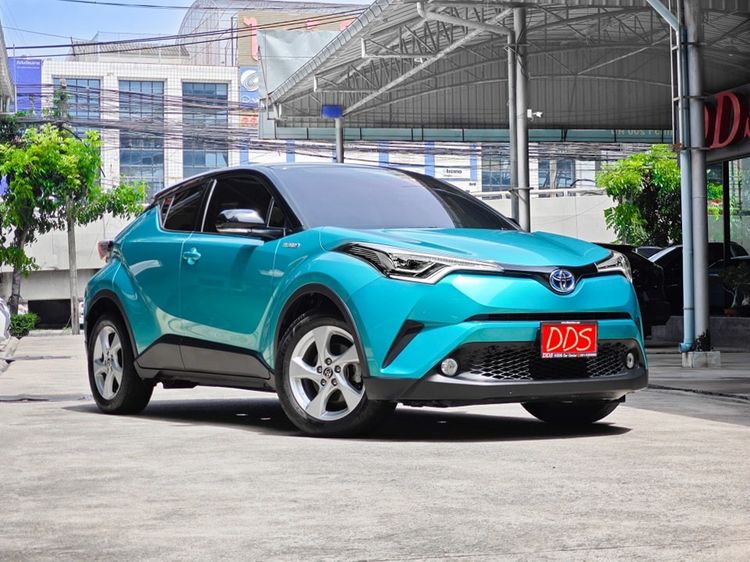 Toyota C-HR 2018 1.8 HV Mid Utility-car ไฮบริด เกียร์อัตโนมัติ เขียว รูปที่ 4
