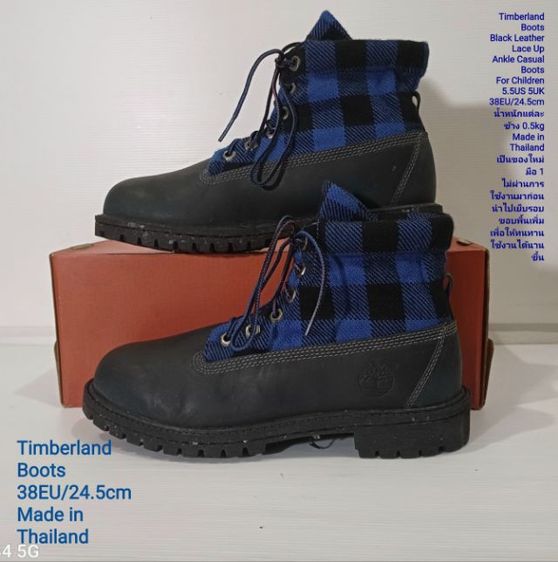 Timberland Boots, Unisex 38EU(24.5cm) ของแท้ มือ 1 สภาพเยี่ยม, รองเท้า Timberland ใหม่ นำไปเย็บรอบขอบพื้นเพิ่มให้ทนทานใช้งานได้นานขึ้น รูปที่ 15