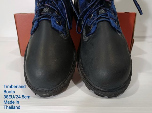 Timberland Boots, Unisex 38EU(24.5cm) ของแท้ มือ 1 สภาพเยี่ยม, รองเท้า Timberland ใหม่ นำไปเย็บรอบขอบพื้นเพิ่มให้ทนทานใช้งานได้นานขึ้น รูปที่ 7
