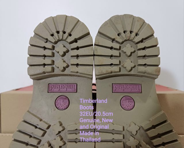 Timberland Boots For Children 32EU(20.5cm) Genuine, New and Original ของแท้ ใหม่มือ 1, รองเท้า Timberland หนังแท้ ไม่ผ่านการใช้งานมาก่อน รูปที่ 10