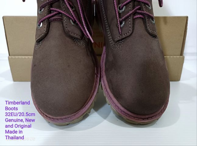 Timberland Boots For Children 32EU(20.5cm) Genuine, New and Original ของแท้ ใหม่มือ 1, รองเท้า Timberland หนังแท้ ไม่ผ่านการใช้งานมาก่อน รูปที่ 7
