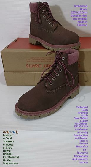 Timberland Boots For Children 32EU(20.5cm) Genuine, New and Original ของแท้ ใหม่มือ 1, รองเท้า Timberland หนังแท้ ไม่ผ่านการใช้งานมาก่อน