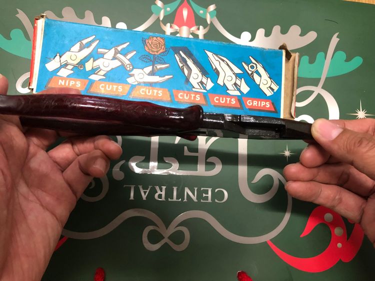 คีมปากจิ้งจก ตรา Fit (West Germany) รุ่นไม่มีตราปั๊ม หมุดวงกลม 2 ด้าน ด้ามแดง รูปที่ 7