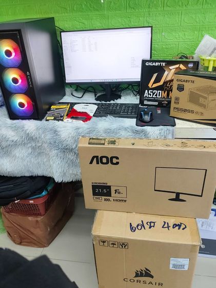ชุดคอมพิวเตอร์พร้อมจออุปกรณ์ครบ CPU RYZEN5 RAM16 SSD 256GB พร้อมจอ 24" กล่องประกันครบชุด รูปที่ 17