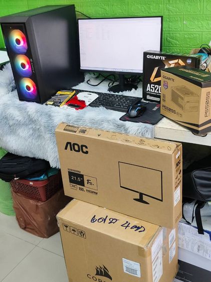 ชุดคอมพิวเตอร์พร้อมจออุปกรณ์ครบ CPU RYZEN5 RAM16 SSD 256GB พร้อมจอ 24" กล่องประกันครบชุด รูปที่ 10