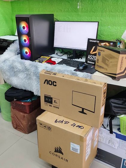ชุดคอมพิวเตอร์พร้อมจออุปกรณ์ครบ CPU RYZEN5 RAM16 SSD 256GB พร้อมจอ 24" กล่องประกันครบชุด รูปที่ 9
