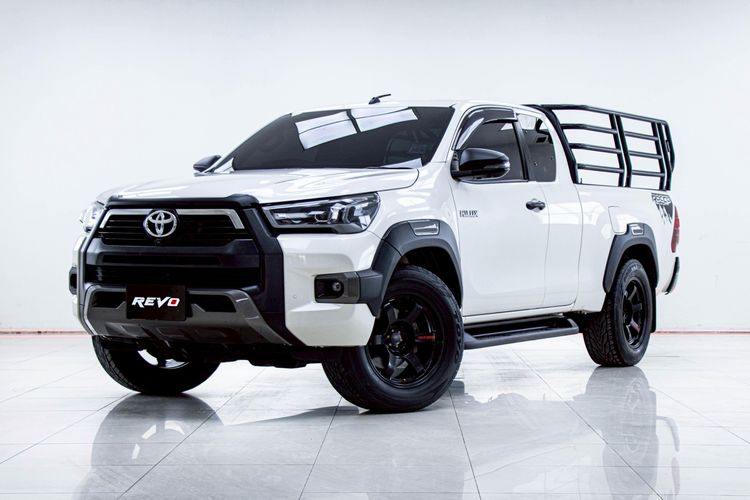 Toyota Hilux Revo 2022 Smart Cab Prerunner 2x4 2.4 Rocco Pickup ดีเซล ไม่ติดแก๊ส เกียร์อัตโนมัติ ขาว